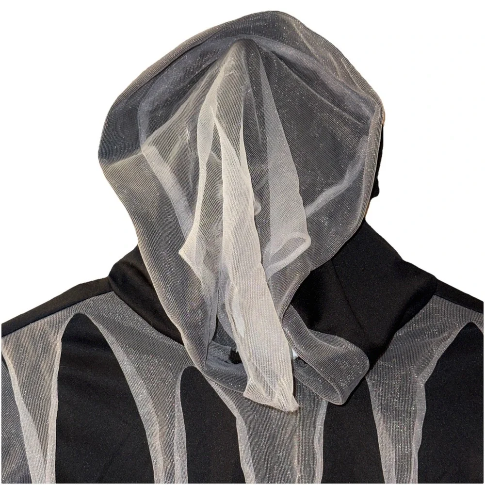 Vtg Totally Ghoul Soul Taker Costume Mask Hooded Robe Youth M Halloween Creepy